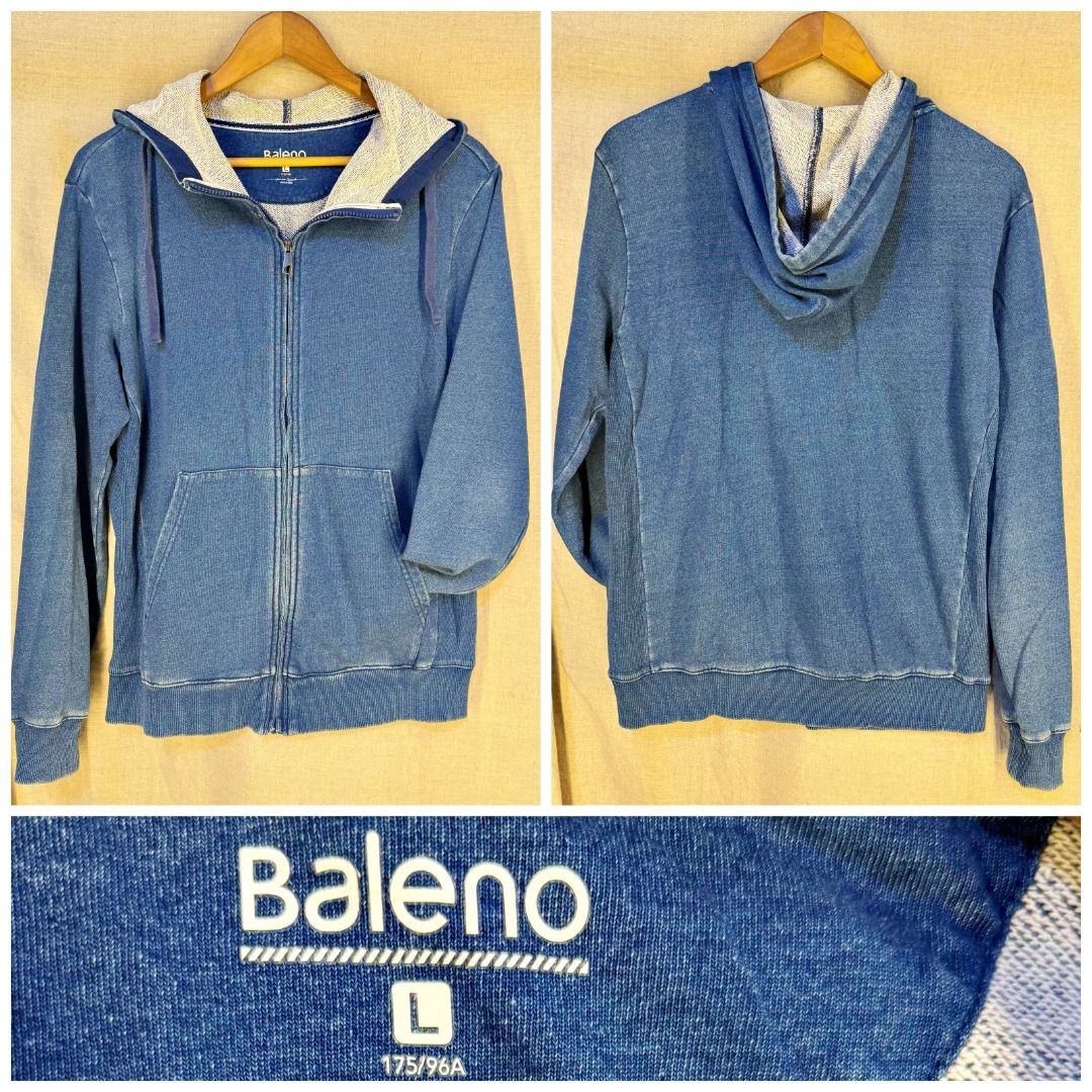 Baleno Denim Hooded Jacket (Category: Coats, Jackets and Outerwear) located in Caloocan City. Submitted by uniquefind04625 (Listing ID 1463906493, Image 1). Description: Baleno Denim Hooded Jacket ₱250.