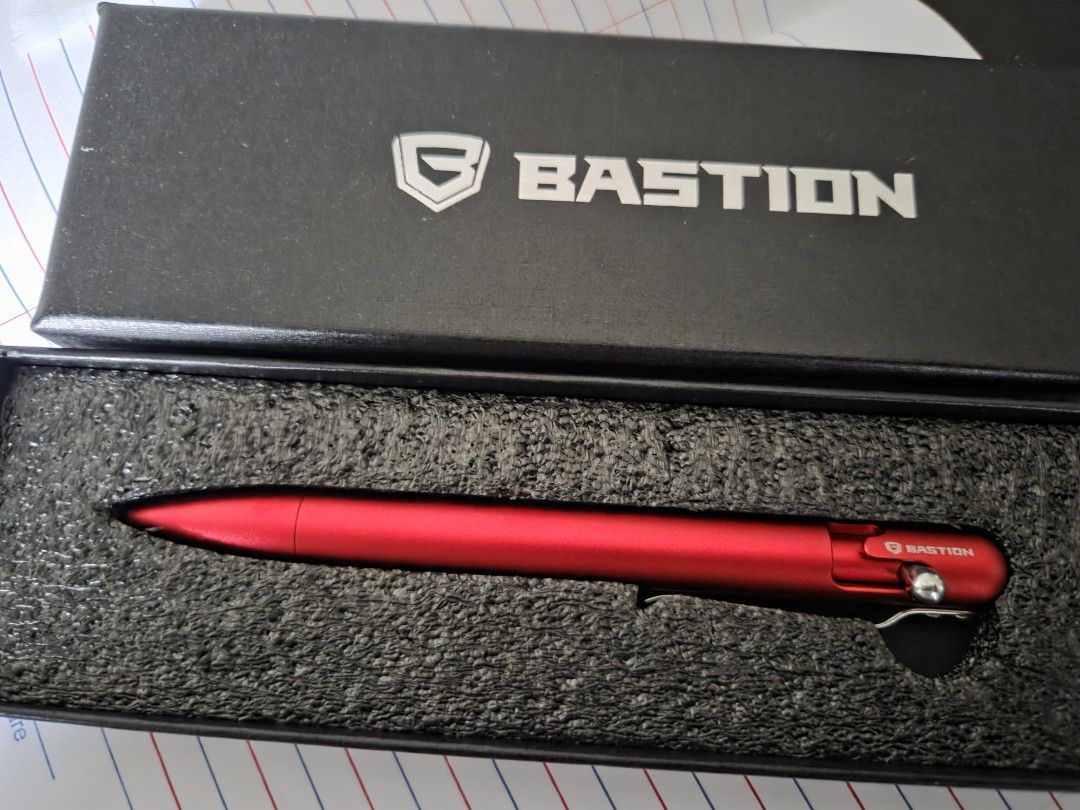 Bastion Bolt Action Pen (Category: Craft Supplies & Tools) located in Marikina City. Submitted by knifeandtoolphilippines (Listing ID 1463803692, Image 3). Description: Fixed Price No Trades Brand New Sealed Parker Refill.