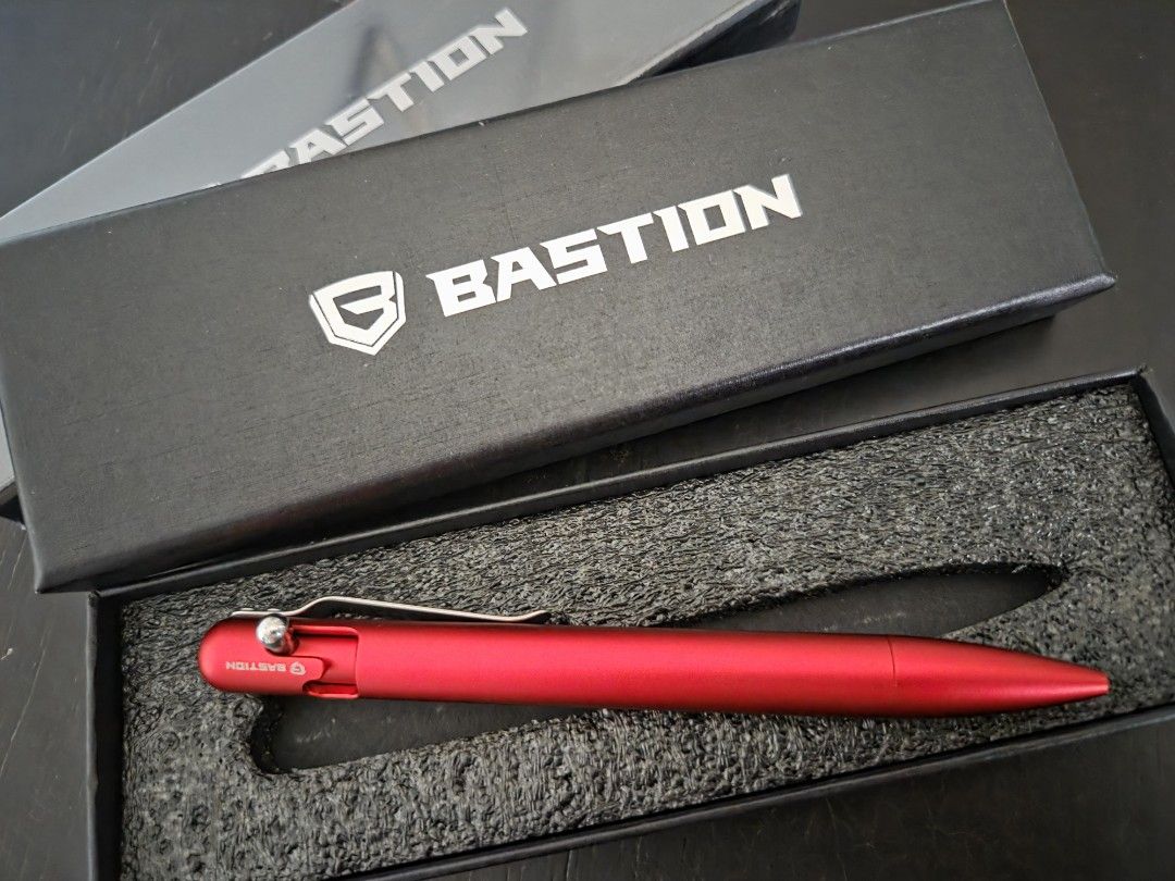 Bastion Bolt Action Pen (Category: Craft Supplies & Tools) located in Marikina City. Submitted by knifeandtoolphilippines (Listing ID 1463803692, Image 1). Description: Fixed Price No Trades Brand New Sealed Parker Refill.
