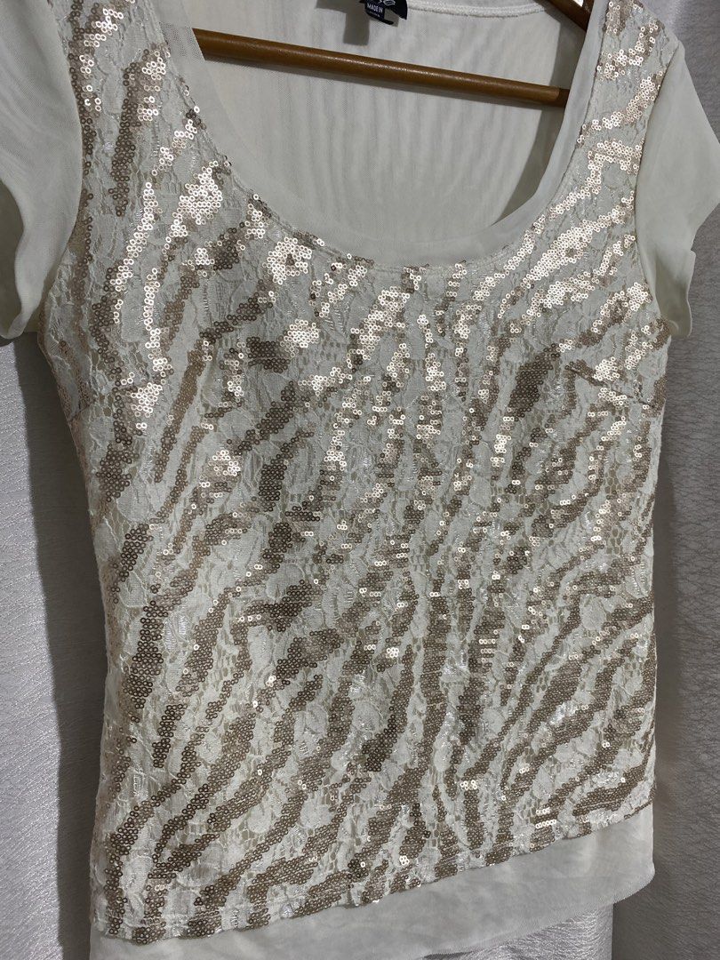 Bebe Sequin Tops (Category: Shirts) located in Davao. Submitted by VapenDrip (Listing ID 1463831624, Image 3). Description: Bebe Sequin Tops Small on tag 21x16.5 As new condition 650+sf.