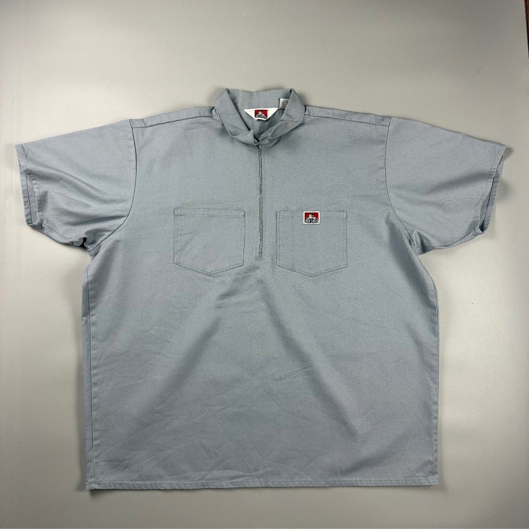 Ben Davis Work Shirt Short Sleeve Grey (Category: Tshirts & Polo Shirts ) located in Cavite. Submitted by epiboie (Listing ID 1463831955, Image 1). Description: Ben davies quarter zip Size XXXL 28x31 Color rate: 9.5/10 excellent condition No issue 2180 - .