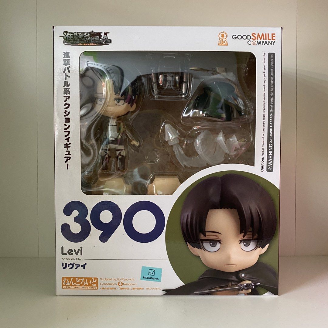 BIB Levi Ackerman Nendoroid - Attack on Titan (Category: Figurines & Statues) located in Cavite. Submitted by aoi_moriii (Listing ID 1463913064, Image 1). Description: BIB Levi Ackerman Nendoroid - Attack on Titan 🎀 Good condition both box and figure 💵 Gcash / Maya / Seabank 📦 JNT / GGX / SDD 📍 General Trias, Cavite.