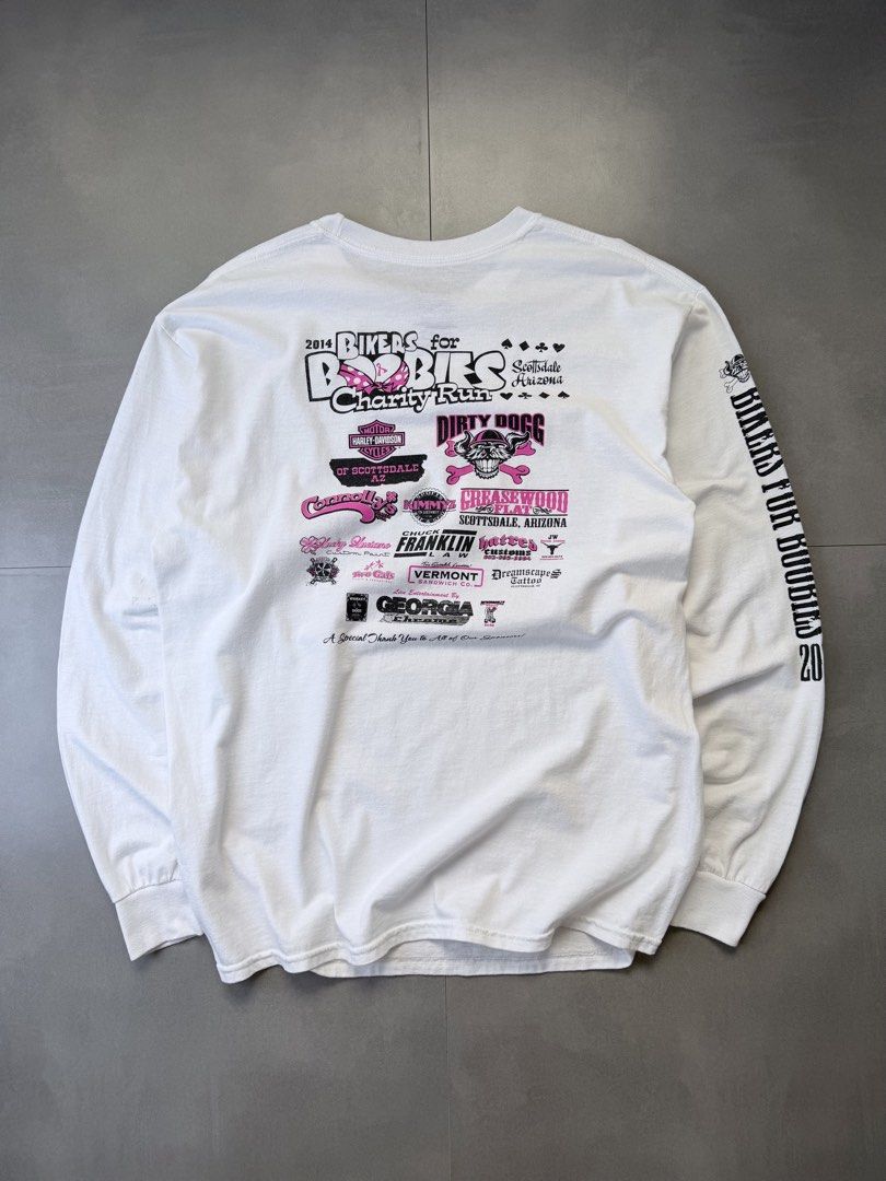 Bikers for B*obies longsleeve (Category: Tshirts & Polo Shirts ) located in Santa Rosa. Submitted by arvintage.ph (Listing ID 1463830753, Image 3). Description: Tagged: Large on tag Width 21.5” | Length 29.5” | Sleeves 25.5 Condition: Great condition Issue(s): Small dirt stain.