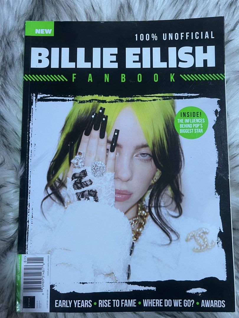 Billie Eilish Fanbook (Category: Magazines) located in Quezon City. Submitted by tugz_ph02 (Listing ID 1463931842, Image 1). Description: One last copy onhand from Barnes & Noble .