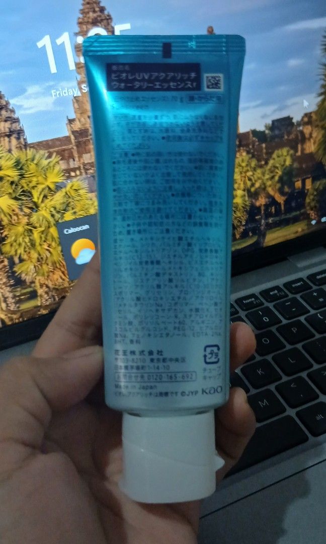 Biore UV Aqua Rich Sunscreen (Category: Face Care) located in Manila. Submitted by shoppebymaria (Listing ID 1463787868, Image 2). Description: Bought in Japan last june. Tested once..