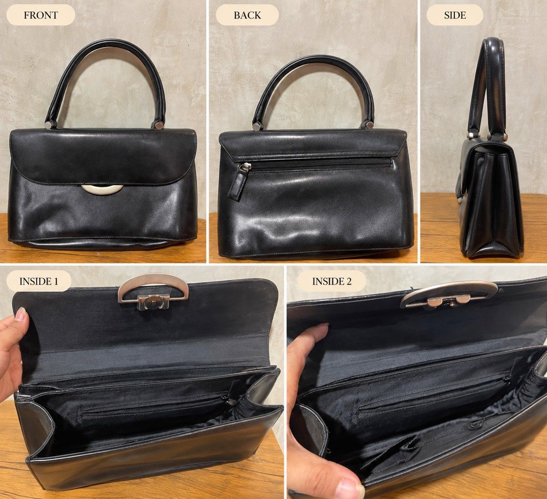 black leather handbag L7x13 (Category: Tote Bags) located in San Fernando. Submitted by dntjapansurpluselyu (Listing ID 1463871980, Image 1). Description: .