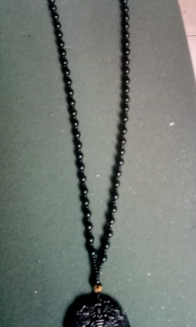 Blaobsedian d Necklace with Rectangular Pendant (Category: Necklaces) located in Paranaque City. Submitted by dimaguilaa94969 (Listing ID 1460547269, Image 2). Description: - Classic black beaded necklace - Small, round beads - Smooth, dark rectangular pendant - Simple and versatile design09260966619 - Adjustable length - Ideal for everyday wear or special occasions two kinds roundcand square pendant.