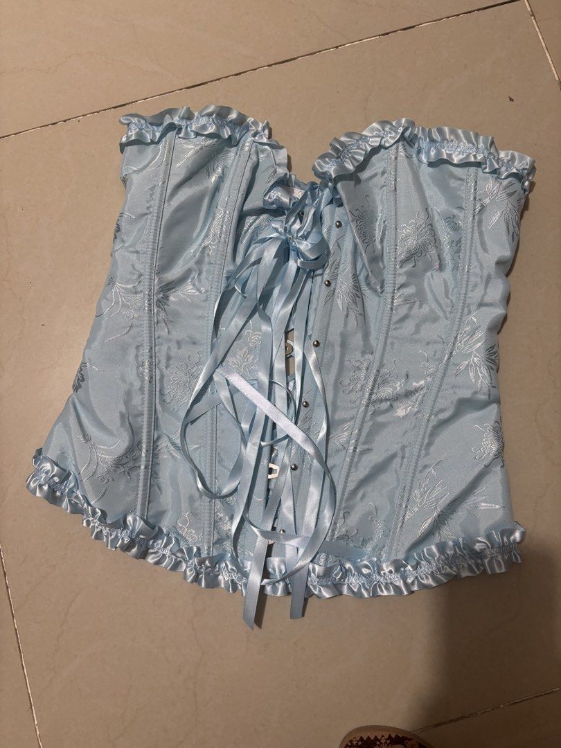 Blue corset (Category: Others Tops) located in Manila. Submitted by declutterwithbeyuh (Listing ID 1463771210, Image 1). Description: used once for halloween.