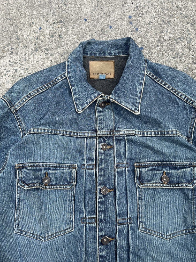 Bossini Type 2 Blanket Denim Jacket (Category: Coats, Jackets and Outerwear) located in Cavite. Submitted by kulotjunks (Listing ID 1463836342, Image 3). Description: Bossini Type 2 Blanket Denim Jacket Size: Extra Large Width: 22 Length: 25 Shoulder: 20 Sleeve: 25 Excellent Condition 🏷️ Price: ₱1380 .
