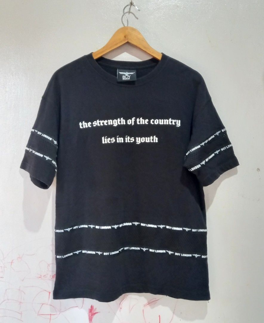 BOY LONDON (Category: Tshirts & Polo Shirts ) located in Pozorrubio. Submitted by aaaliyahselections (Listing ID 1463937506, Image 1). Description: BOY LONDON 500🛒 Size XS Color rate 10/10 REMINDERS: 📌Very good condi. 📌Color may vary due to lighting 📌Click each photo for the DETAILS & PRICE ❌️No Return ❌️No Cancellation ❌️No Bogus 📍Payment First VIA G-CASH Location: Pozorrubio Pangasinan We ship NATIONWIDE🚚 Via J&T HAPPY OLSHOPPING😍.