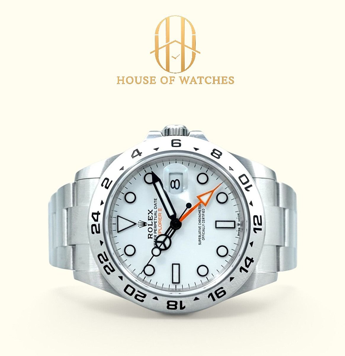 Brand New September 2026 Rolex Explorer II White Polar Oyster 226570 226570 White (Category: Watches) located in Singapore. Submitted by houseofwatches.sg (Listing ID 1463797947, Image 1). Description: Stay connected with House of Watches! Brand New September 2026 Rolex Explorer II White Polar Oyster 226570 Our Price: $16,250 SKU: HS24544 Brand: Rolex Reference: 226570 Condition: Brand New Dated: September 2026 Dial: White Material: Stainless Ste