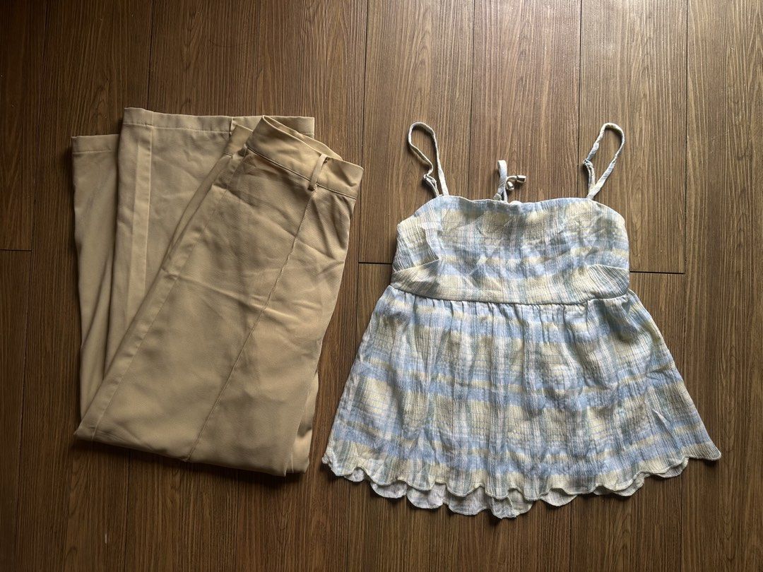 Branded Bundle sale ‼️ (1 top, 1 trouser) (Category: Sets or Coordinates) located in Caloocan City. Submitted by 2ndfash (Listing ID 1463777683, Image 1). Description: Shein top in xs (fits up to medium) Pomelo trouser medium on tag (fits small to medium).