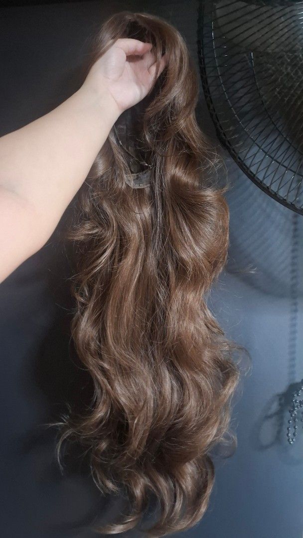 Seven Queen Curly Brown Wig (Category: Hair) located in Pasay City. Submitted by via.denny (Listing ID 1463750620, Image 1). Description: Used only once for photos Seven Queen Brand.