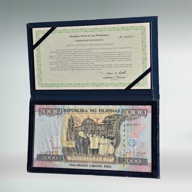 BSP - 2000 Pesos Centennial Commemorative Banknote (Category: Currency) located in Las Pinas. Submitted by ricns (Listing ID 1463864929, Image 1). Description: Please Read The Entire Ads Before Inquiring Pakibasa Muna Ang Buong Patalastas Bago Mag Tanong Price : - 3,000 Pesos ( Fix ) Payment Thru : - Cash, BDO, BPI, RCBC, Security Bank, CIMB, UNO Bank, GCash Or Paymaya BSP - 2000 Pesos Centennial Commemorative Banknote - From Banko Central Ng Pil