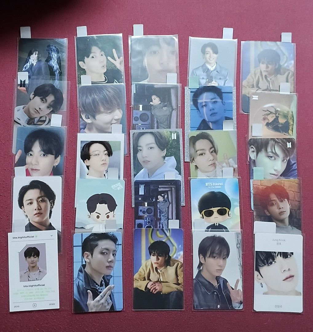 BTS JUNGKOOK PC SET (Category: K-Wave Merchandise) located in Quezon City. Submitted by 4_leaf_clover (Listing ID 1463916511, Image 1). Description: set of 50 all official on-hand ready to ship loc. qc / sdd jnt dm.