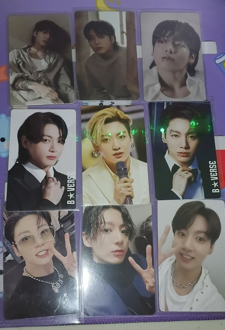 BTS JUNGKOOK PC SET OF 9 (Category: K-Wave Merchandise) located in Quezon City. Submitted by 4_leaf_clover (Listing ID 1463917010, Image 1). Description: OFFICIAL ON-HAND READY TO SHIP LOC. QC SDD JNT DM.