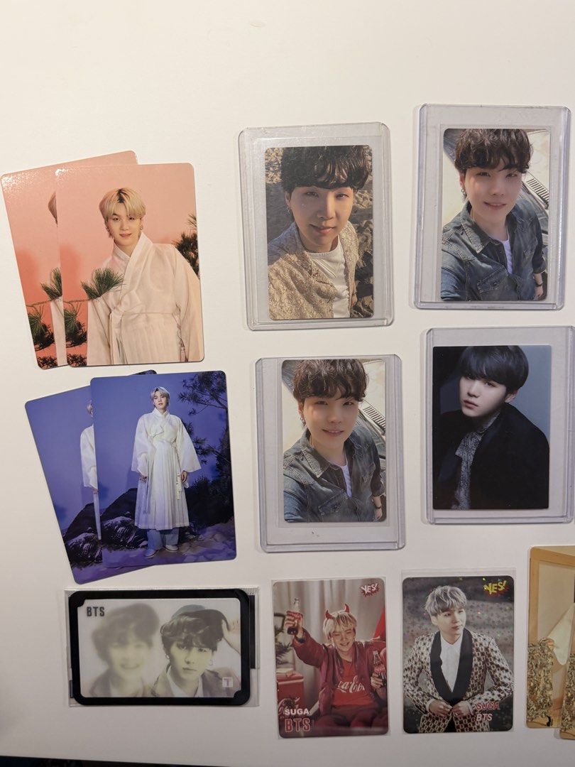 BTS SUGA Photocards - Various Sets (Category: K-Wave Merchandise) located in Pasay City. Submitted by aimee_ssi (Listing ID 1463930619, Image 1). Description: sold as set qyop (no lawballing).