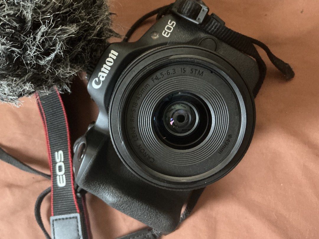 Canon EOS R50 Mirrorless Camera + Complete Accessories (Category: Cameras) located in Lapu Lapu. Submitted by melz122 (Listing ID 1463763084, Image 2). Description: Selling my 1-year-old Canon EOS R50 with RF-S 18-45mm kit lens. It’s in excellent / good-as-new condition, very well taken care of, with no scratches or major cosmetic issues. Everything works perfectly. 📸 Shutter count: 9,362 only Complete set includes: * Canon EOS R50 body * Canon 