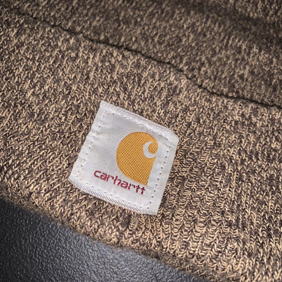 Carhartt Beanie Hat - Brown (Category: Caps & Hats) located in Leyte. Submitted by ryanjurial666 (Listing ID 1463768433, Image 2). Description: Classic Carhartt beanie in brown marled knit. 100% acrylic, one size fits all. Warm, durable, and perfect for everyday. 600 Shipped!.
