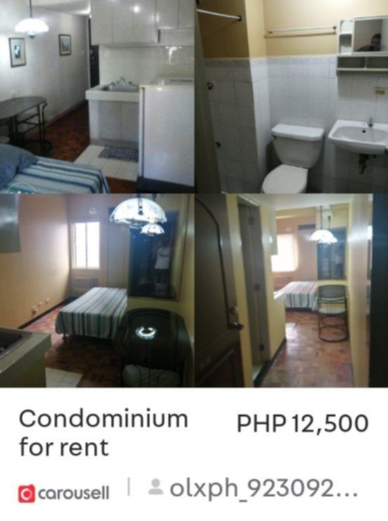 For rent studio type condo unit (Category: Apartments & Condos) located in Manila. Submitted by clevercrystal.e61a9a (Listing ID 1463839987, Image 2). Description: fully furnished condominium studio @ cityland pioneer Mandaluyong city....with Aircon,bed,refrigerator,glass table for two,etc. with gym and swimming pool amenities free association due worth 1800..