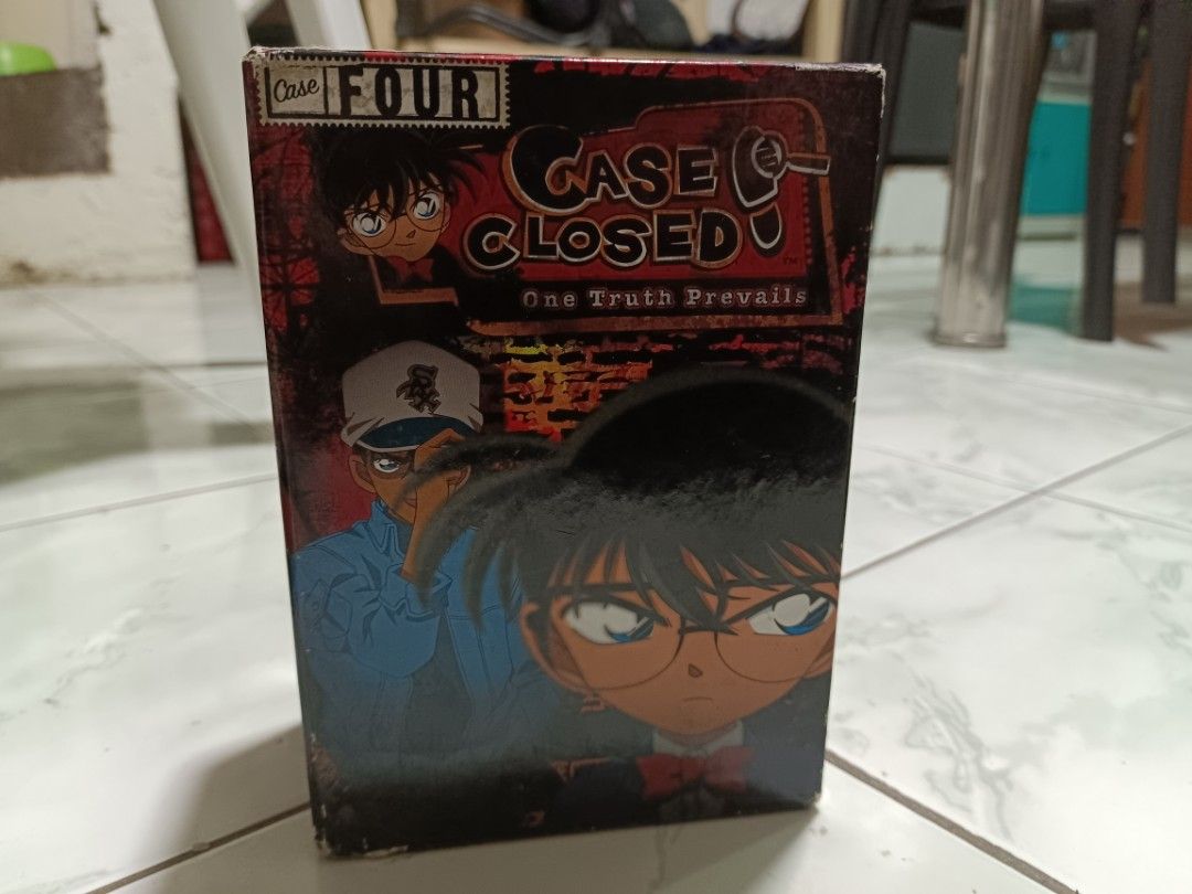 Case Closed: One Truth Prevails DVD Box Set (Category: CDs & DVDs) located in Manila. Submitted by caaths_collection (Listing ID 1463857196, Image 1). Description: - Case Closed: One Truth Prevails DVD box set - Includes episodes 1-8 - Features episodes: 'Really Illusions', 'The Desperate Truth', 'Like Old Times', 'Broken Dreams', and 'Curious Intent' - Box shows some wear and tear from storage.