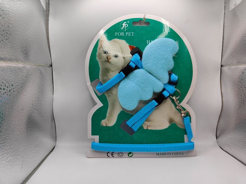 Cat Harness And Leash With Wings (Category: Homes & Other Pet Accessories) located in Las Pinas. Submitted by ricns (Listing ID 1463821807, Image 3). Description: Please Read The Entire Ads Before Inquiring Pakibasa Muna Ang Buong Patalastas Bago Mag Tanong Frequently Asked Questions : - HM / How Much? = 100 / 120 Pesos - LP / Last Price? = Fix - Location? = Josefina Compound, Las Pinas Price : - 100 Pesos ( Small ) - 120 Pesos ( Big ) Payment Th