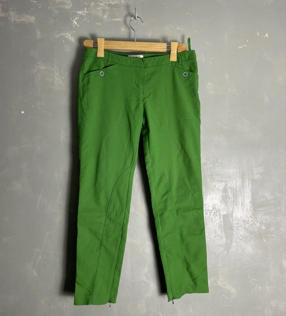 Celine Ankle Zippered Pants (Category: Other Bottoms) located in Quezon City. Submitted by avantgardecartel (Listing ID 1463845376, Image 2). Description: Celine Ankle Zippered Pants Pants Size: 38 on tag Waistline: 31 Condition: Good condition Measurements: Length: 33 Inseam: 25.5 Thigh: 8.5 Knee: 7.5 Leg opening: 6 Front rise: 9 ISSUE : Front tag as you can see in the picture .