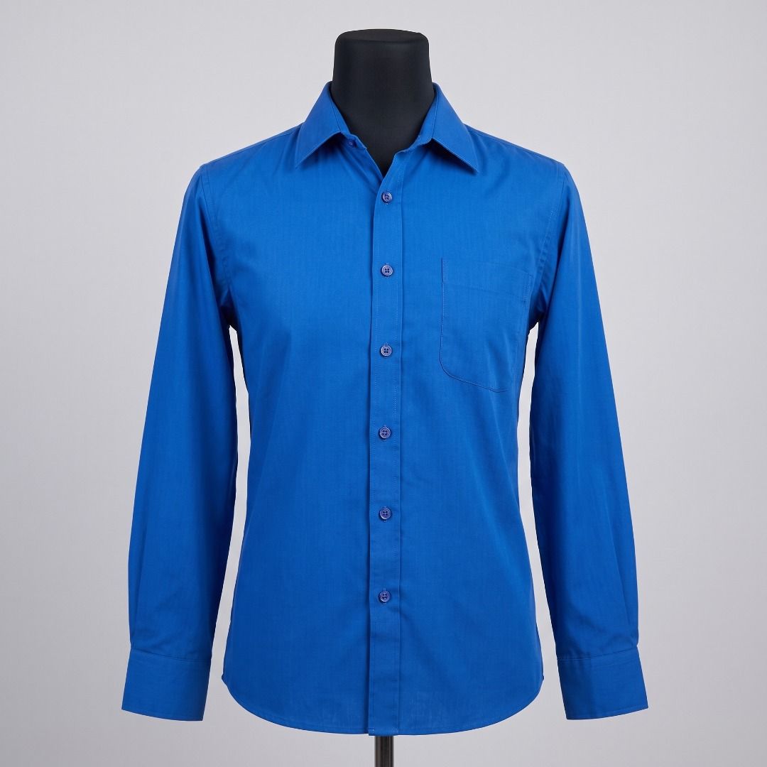 CEO Blue Long Sleeve Button Up Shirt Size 15 (Category: Formal Shirts) located in Manila. Submitted by mwnadala (Listing ID 1463922254, Image 1). Description: Color: Royal Blue Size: 15 Condition: Used Reason for Selling: Decluterring Meet Up Location: LRT 2 V. Mapa Station, Kalentong Market, 7 Eleven Amia Skies V. Mapa, Our Lady of Lourdes Hospital and surrounding areas Issues: None Features: - Features: Single chest pocket, subtle vertical stri