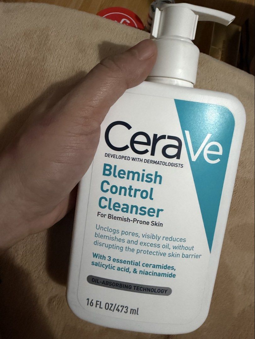 Cerave Blemish Cleanser 473ml (Category: Face Care) located in Cebu City. Submitted by sultrychicmary (Listing ID 1463931282, Image 1). Description: used once only to test .