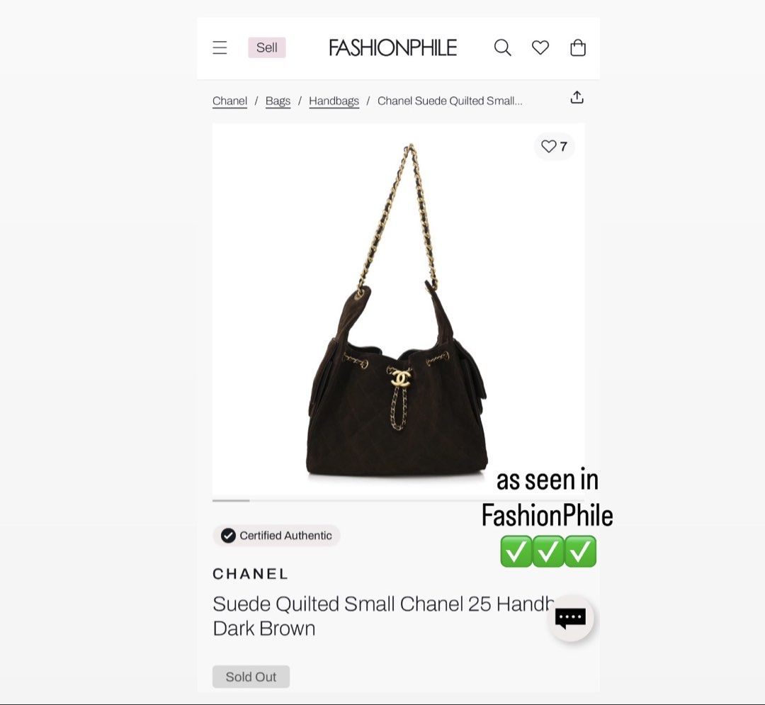 CHANEL 25 SMALL SUEDE (Category: Luxury Bags & Wallets) located in Manila. Submitted by grabmybags (Listing ID 1463748637, Image 2). Description: PLS READ BELOW DETAILS ⬇️⬇️⬇️ I will not entertain questions included in below info! (make reading a habit) ALL AVAILABLE! ON HAND! SOLD ITEM = DELETED NOT OPEN FOR SWAP Self-Authentication Recommended Images are of actual item for sale‼️ Refrain from asking more pictures ❌ * No Major flaws (barely sign