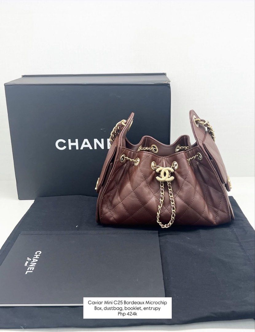 Chanel Caviar Mini C25 Bordeaux (Category: Luxury Bags & Wallets) located in Lipa City. Submitted by curated.luxury (Listing ID 1463798835, Image 1). Description: 100% Authentic, Money back guarantee We accept Credit Card, Cash and Bank Transfers We have physical store located at Gastrohub at ayala hi, Ayala highway, Brgy. Mataas na lupa, Lipa City, Batangas IG: @curated.luxury_main FB: curated luxury fashion boutique Website: curatedluxuryfashio
