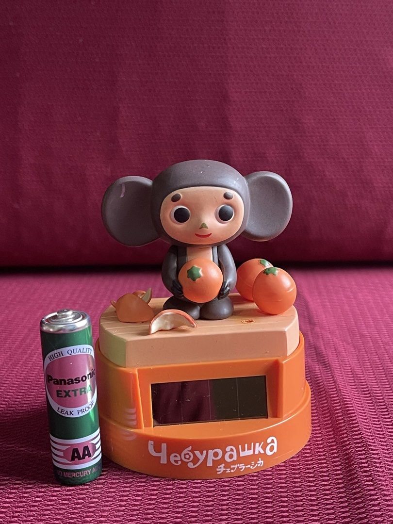 Cheburashka swaying solar-powered figure (Category: Action & Battle Toys) located in Manila. Submitted by dstrangerthings (Listing ID 1463918704, Image 2). Description: missing one orange peel ✅solar power working.