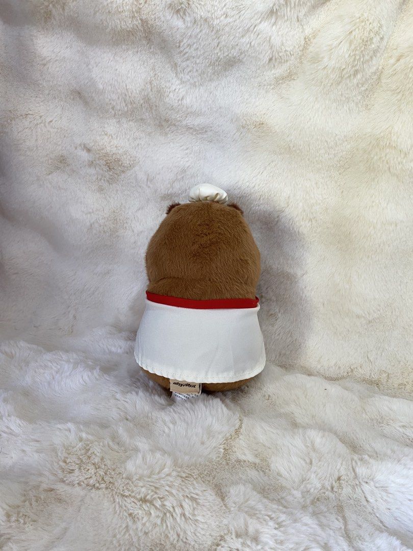 Chef Capybara plush (Category: Plushies & Soft Toys) located in Kalibo. Submitted by ollie_stuffshop (Listing ID 1463742752, Image 3). Description: Before you send your inquiries: ❗️Last Price is already posted ❗️Manage your expectations, WYSIWYG ❗️May need washing ❗️Dropoff is every Wednesday & Sunday - Chef Capybara of the hit Fx series “The Bara”.