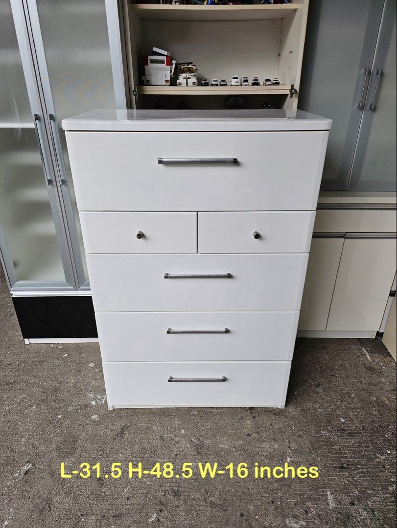 Chest Cabinet (DUCO) (Category: Shelves, Cabinets & Racks) located in Quezon City. Submitted by ledamadel (Listing ID 1463743185, Image 1). Description: Chest Cabinet (DUCO) ✔L-31.5 H-48.5 W-16 inches 📏 ✔6 Solidwood Drawers 🗄 ✔Laminated 🔖 ✔️Compress & Plywood Back! 💢 ✔Scratches As-is! 👌 Location: 40 Aplaya St Napocor Vill. Tandang Sora Quezon City. For inquiry please Pm us or Call. 09066885859 Please like our page thanks! 👇👇👇👇 KMA O’shop