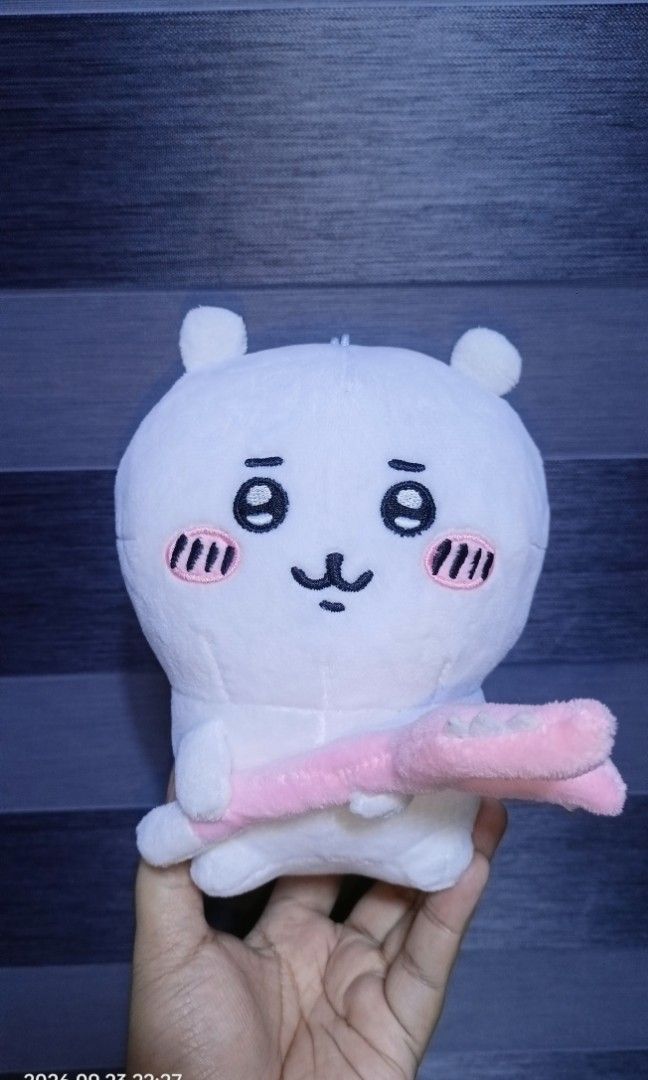 Chiikawa Susamata Mascot Plushie (Category: Plushies & Soft Toys) located in Bacoor. Submitted by raket_projects (Listing ID 1463795803, Image 1). Description: P450 only Chiikawa Susamata Mascot Plushie 🩷 As is wyswyg 🩷 Clean and Fresh 🫧 🩷 With Clear etiketa.