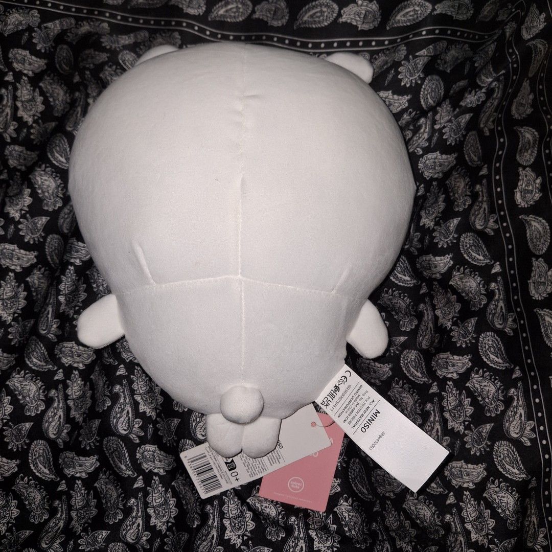 Chiikawa x Miniso Plush: Chiikawa (Category: Plushies & Soft Toys) located in Manila. Submitted by rmmmko (Listing ID 1463800472, Image 2). Description: 🧴: Miniso Chiikawa Hachiware Usagi Plush 🧴: Medium sized Chiikawa/Hachiware/Usagi plush originally purchased from miniso He’s in like new condition 🧴: need space for room tbh 🧴: check each image 🧴: Decluttering stuff I don't have any interest it 🧴: Everything is sold as is and as pictured �