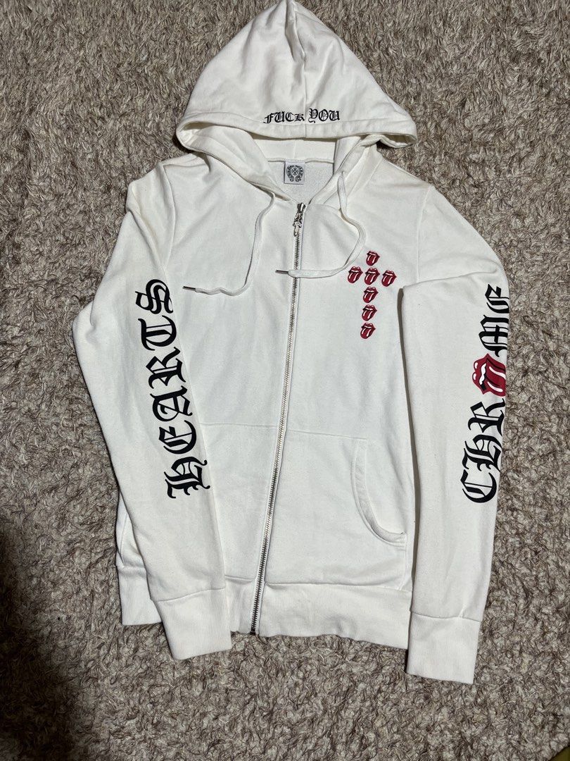 Chome Hearts X Rolling Stone (Category: Coats, Jackets and Outerwear) located in Valencia. Submitted by bordzsthrift (Listing ID 1463928686, Image 2). Description: Dimes: 20 X 30 Exellent Condition No issue.