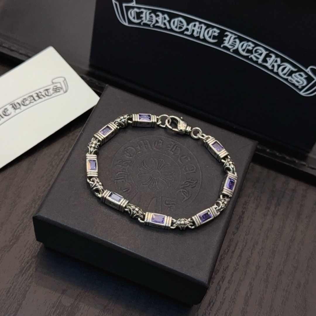 Chrome Hearts Multi element Purple Diamond Cross Bracelet (Category: Jewelry) located in Quezon City. Submitted by saldyscuet44926 (Listing ID 1463813993, Image 3). Description: .
