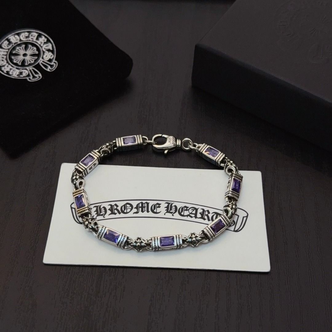 Chrome Hearts Multi element Purple Diamond Cross Bracelet (Category: Jewelry) located in Quezon City. Submitted by saldyscuet44926 (Listing ID 1463813993, Image 2). Description: .