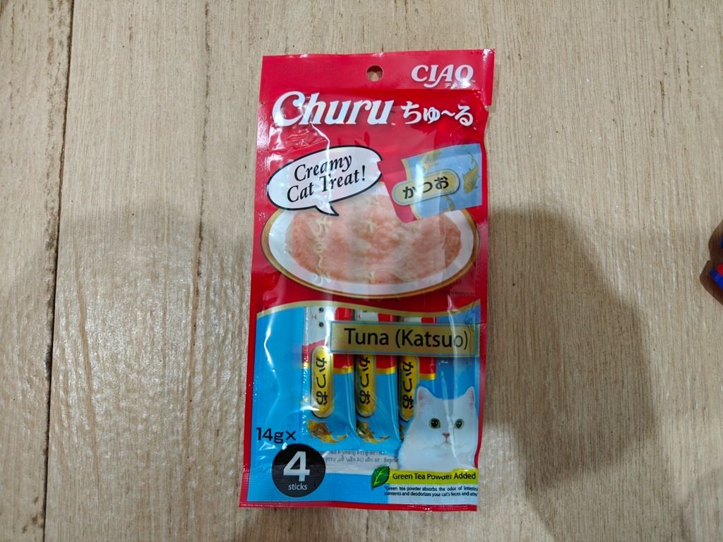 CIAO Churu Cat Treats (Category: Pet Food) located in Las Pinas. Submitted by ricns (Listing ID 1463828287, Image 3). Description: Please Read The Entire Ads Before Inquiring Pakibasa Muna Ang Buong Patalastas Bago Mag Tanong Frequently Asked Questions : - HM / How Much? = 100 Pesos Per Pack - LP / Last Price? = Fix - Location? = Josefina Compound, Las Pinas Price : - 100 Pesos Per Pack Payment Thru : - Cash, BDO, BPI, RCBC, Security Bank, CIMB, 