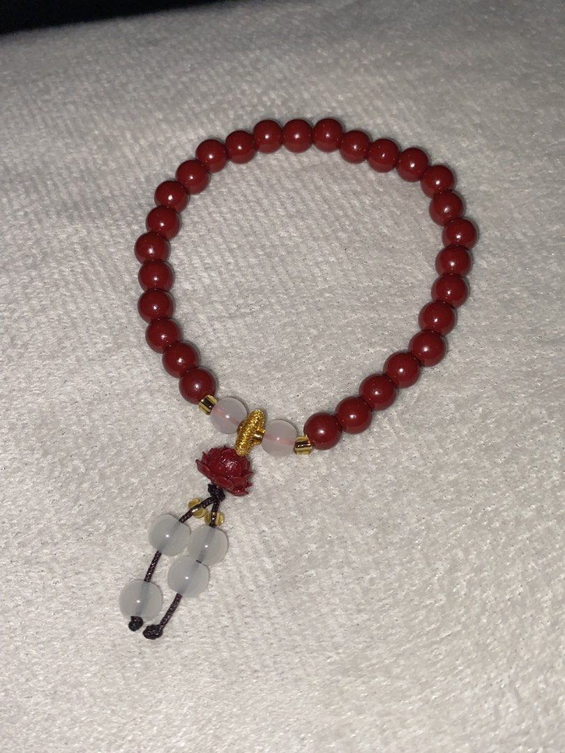 Cinabbar Bracelet with Tassel Charm (Category: Bracelets) located in Quezon City. Submitted by vchristineandrea (Listing ID 1463875339, Image 2). Description: ❤️ Cinnabar — Prosperity & abundance.