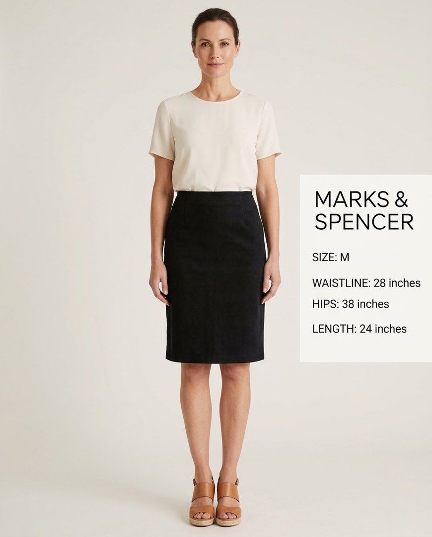CLASSIC BLACK STRAIGHT-CUT SKIRT (Category: Skirts) located in Antipolo. Submitted by medecamerchandise (Listing ID 1463813641, Image 1). Description: CLASSIC BLACK STRAIGHT-CUT SKIRT | SIZE 28 ✨ Classic Black Skirt Simple, elegant, and easy to style! Perfect for office wear, semi-formal occasions, church, events, or everyday smart-casual outfit. 📌 Details: * Color: Black * Style: Straight-cut / Pencil-style skirt * Waistline: 28 inches * Hip: 3