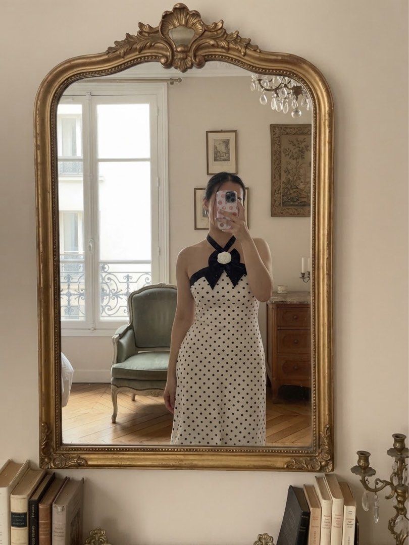 Classy Halter Polka Dot Dress (Category: Dresses) located in Cavite. Submitted by wishie_collects (Listing ID 1463933877, Image 1). Description: S on Tag Brand New.