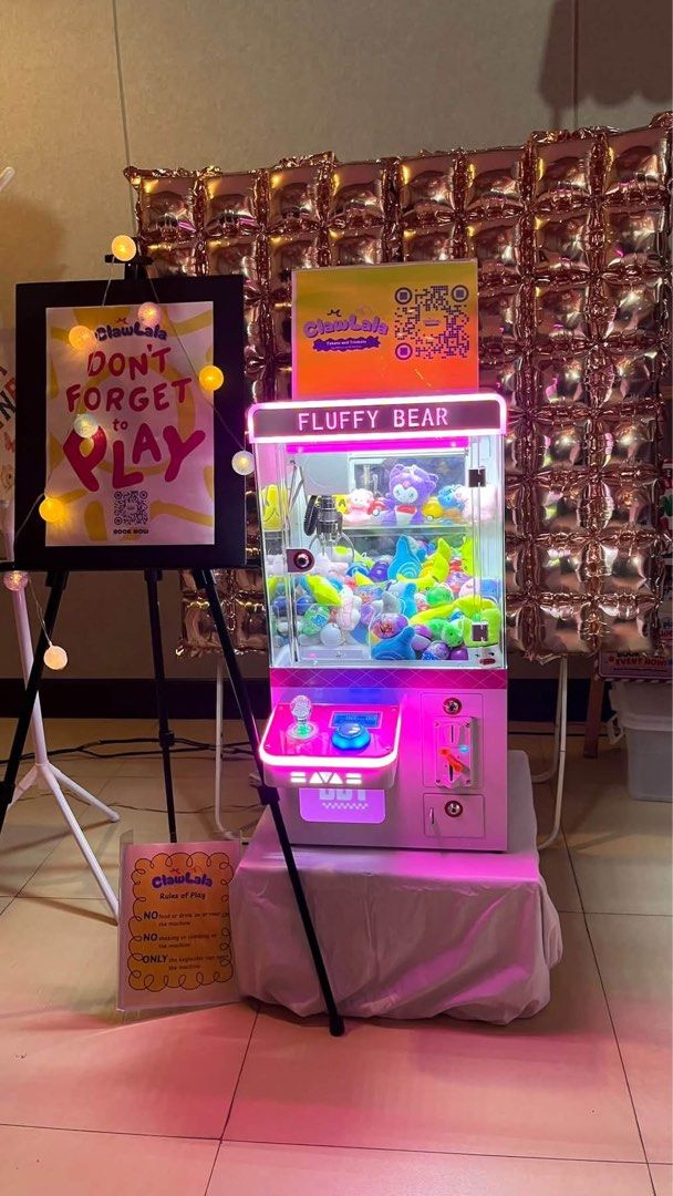 Claw Machine Rental for Events & Parties (Category: Interactive Toys) located in Las Pinas. Submitted by jstntrj (Listing ID 1463754990, Image 3). Description: - Rent a Clawlala claw machine for your event. - Fun for both kids and adults. - Ideal for parties, corporate events, and celebrations. - Machine and fluffy prizes are included. - Make your event unforgettable! - Contact us for rental rates and availability..