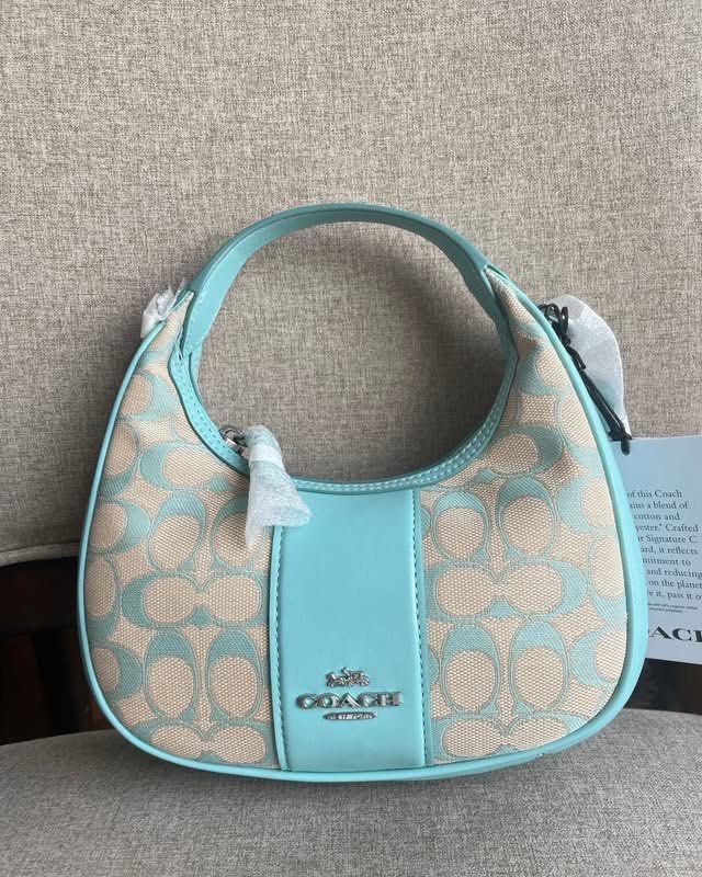 Coach Carmen Mini Bag Aqua Blue (Category: Luxury Bags & Wallets) located in Abucay. Submitted by erindeclutterss (Listing ID 1463854941, Image 1). Description: Authentic Brand New Bought in Vietnam Nego, name your price.