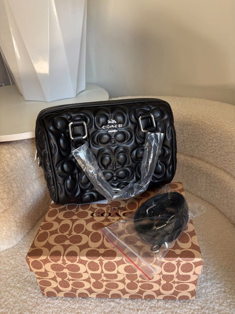 coach mini satchel (Category: Shoulder Bags) located in Baguio. Submitted by renzms (Listing ID 1463887767, Image 2). Description: • extra sling included • with box & dust bag • on hand & ready to ship • actual photos | what you see is what you exactly get! • shipping nationwide via tiktok co.