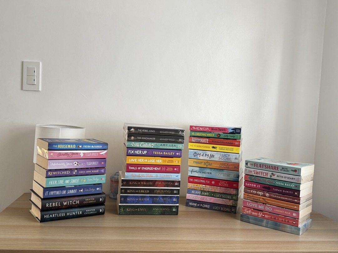 BookTok Books (Category: Storybooks) located in Manila. Submitted by janemnb (Listing ID 1463914501, Image 1). Description: Flatshare - ❌ The Switch - ❌ My Killer Vacation - ₱200 Savor It - ₱350 The Co-Op - ₱350 Rootbound - ₱350 Love Me Do - ₱350 Set On You - ₱250 Always Sprayed Edges - ₱500 The Rom Con - ₱400 The Christmas Wager - ₱150 The Dating Playbook - ₱150 Story of My Life Sprayed Edges - ₱500 Finally Mine - ₱350 Forever Never - ₱400 The C
