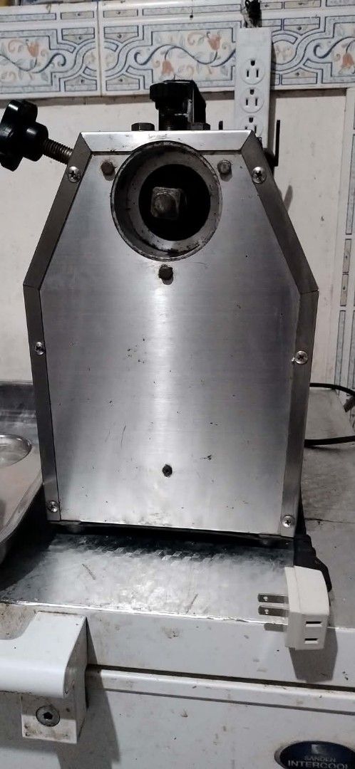 Commercial Stainless Steel Meat Grinder (Category: Juicers, Blenders & Grinders) located in Lingayen. Submitted by myrahpasil83880 (Listing ID 1463843329, Image 2). Description: - Heavy duty meat grinder - Stainless steel construction - Powerful motor - Includes multiple grinding plates and pusher - Tested and working - Perfect for home or commercial use.