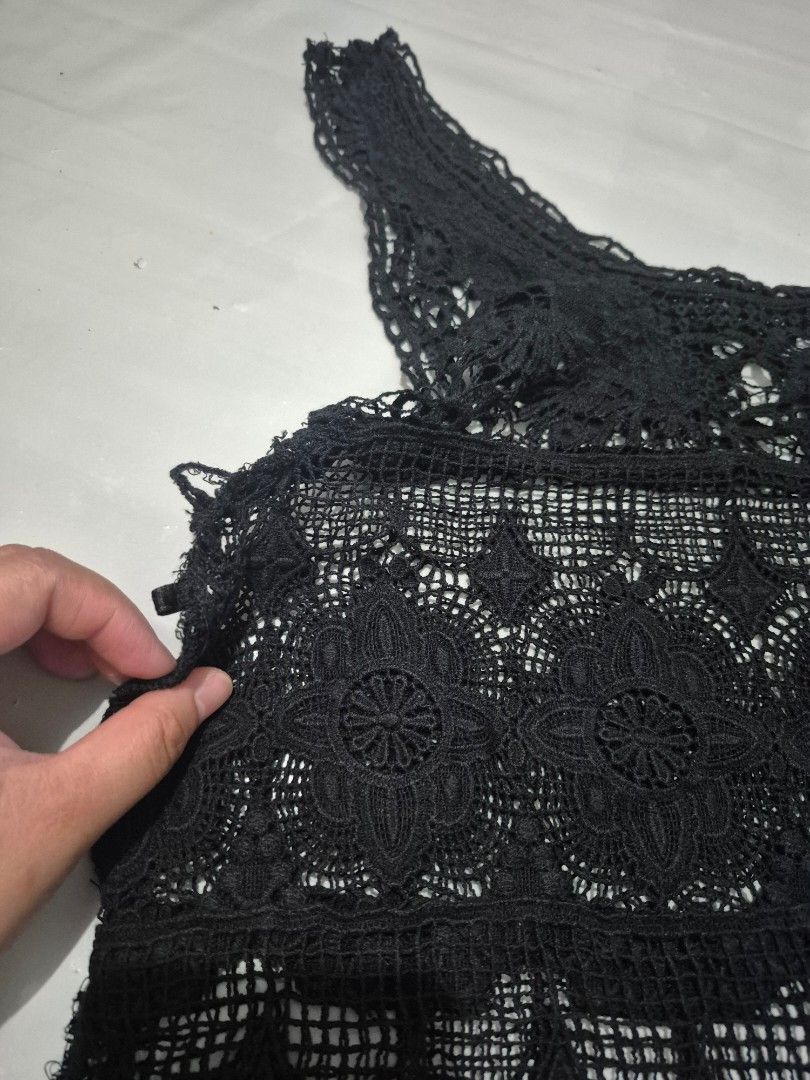 Dark Coquette Cottagecore Set (Category: Sets or Coordinates) located in Calamba. Submitted by bb.lace (Listing ID 1463912769, Image 2). Description: items to be washed by seller crochet sando has rip on sidearm.