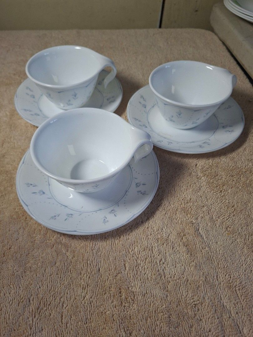 Corelle Porcelain Cup and Saucer (Category: Coffee & Tea Tableware) located in Consolacion. Submitted by luxekerei (Listing ID 1463934399, Image 2). Description: .